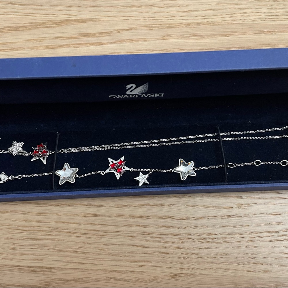 Swarovski Star Necklace and bracelet set